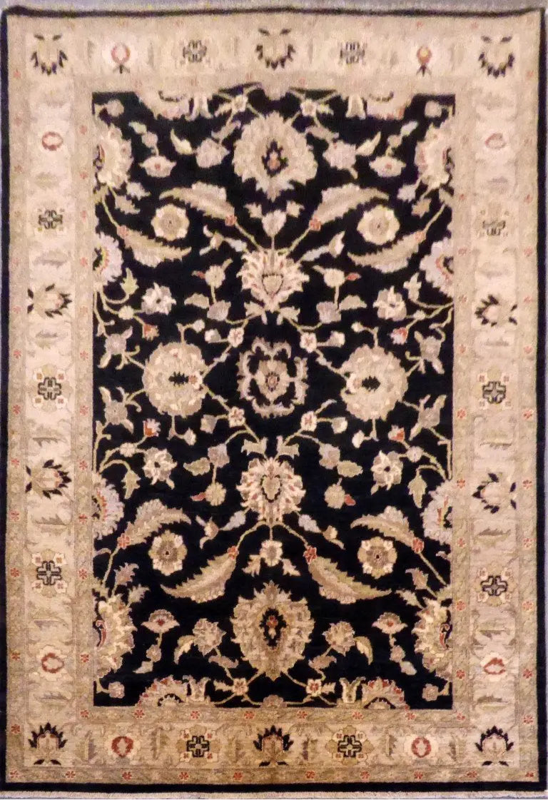 One Of The Kind Afghani Khotan Rug 6'01" x 8'9"